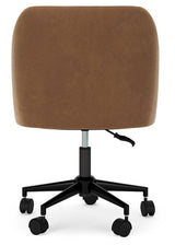 Austanny Warm Brown Home Office Desk With Chair And Storage