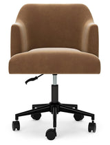 Austanny Warm Brown Home Office Desk With Chair And Storage