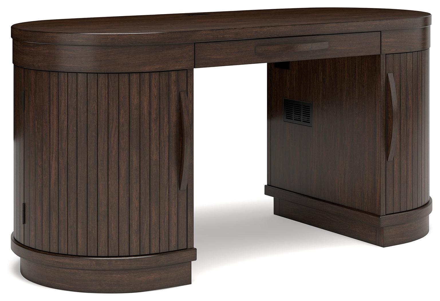 Korestone Warm Brown Home Office Desk With Chair