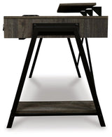 Barolli Gunmetal Gaming Desk - Ella Furniture