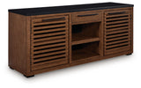 Kallari Warm Brown/Black Credenza