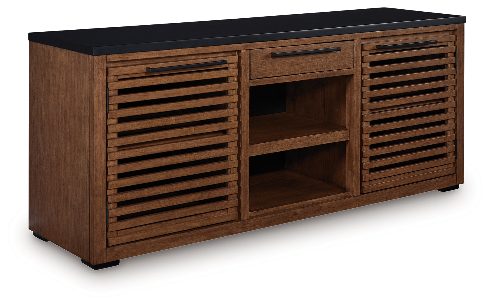 Kallari Warm Brown/Black Credenza
