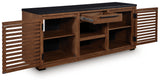 Kallari Warm Brown/Black Credenza