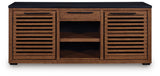 Kallari Warm Brown/Black Credenza