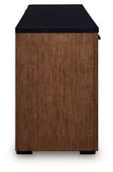 Kallari Warm Brown/Black Credenza
