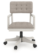 Robbinsdale Antique White Home Office Desk Chair