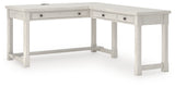 Robbinsdale Antique White L-Shaped Home Office Desk