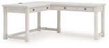 Robbinsdale Antique White L-Shaped Home Office Desk