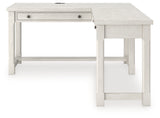 Robbinsdale Antique White L-Shaped Home Office Desk