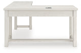 Robbinsdale Antique White L-Shaped Home Office Desk