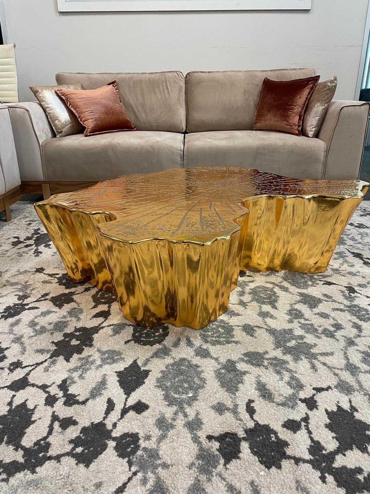 Amelia Gold Coffee Table - Ella Furniture