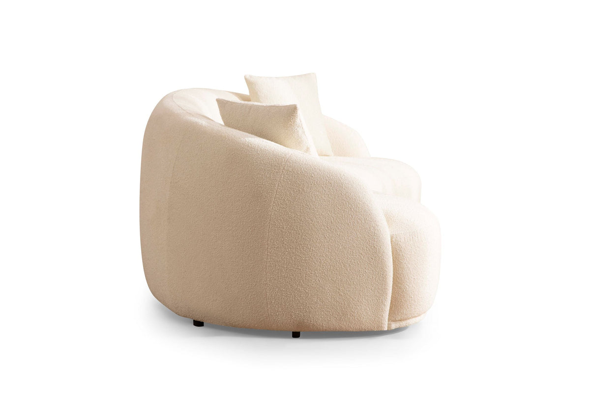 Emily Ivory Boucle Sofa