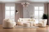 Emily Ivory Boucle Loveseat