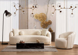 Emily Ivory Boucle Sofa 91" & Loveseat 81"