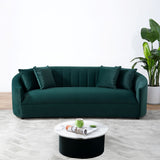 Cicily Green Velvet Sofa