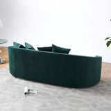 Cicily Green Velvet Sofa