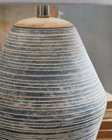 Lawrock Antique Blue Table Lamp