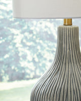 Judlen Gray/Gold Finish Table Lamp