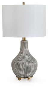 Judlen Gray/Gold Finish Table Lamp