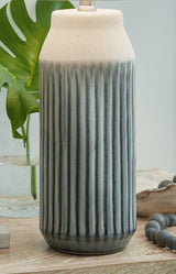 Afener Blue/beige Table Lamp (Set Of 2) - Ella Furniture