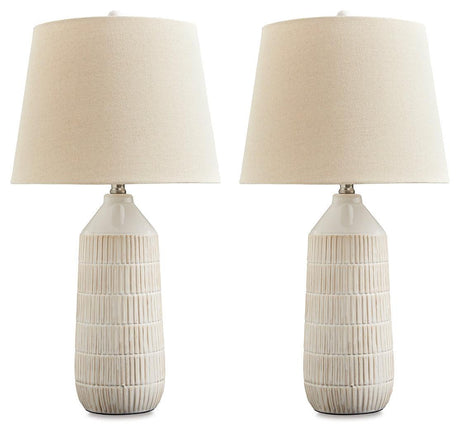 Willport Off White Table Lamp (Set Of 2) - Ella Furniture