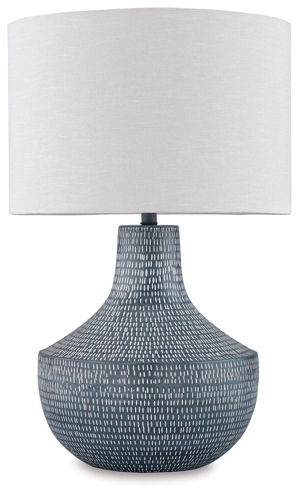 Schylarmont Antique Gray/White 2-Piece Table Lamp Set