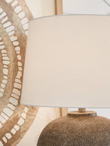 Neavesboro Antique Brown White Table Lamp