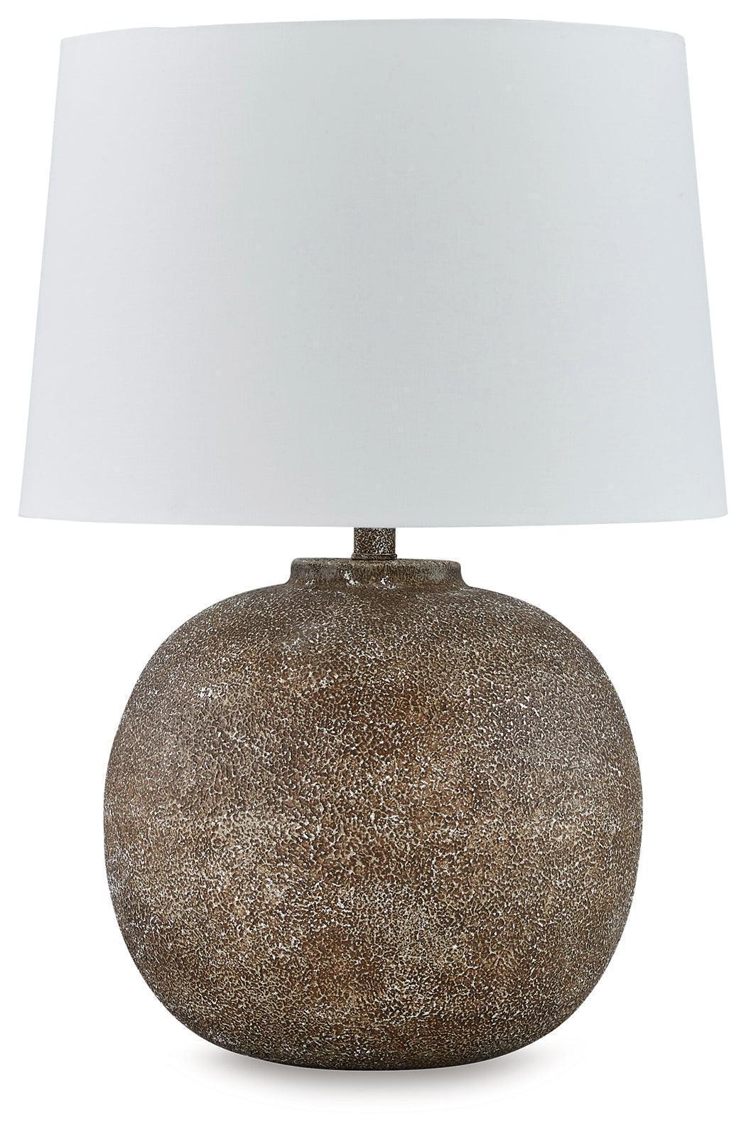 Neavesboro Antique Brown/White 2-Piece Table Lamp Set