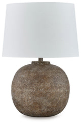 Neavesboro Antique Brown White Table Lamp