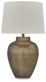 Madney Antique Gold Finish 2-Piece Table Lamp Set