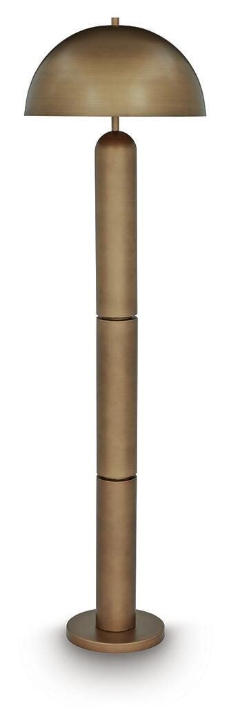 Wendfield Antique Gold Finish Floor Lamp view 2