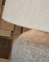 Dreward Distressed Gray Table Lamp - Ella Furniture