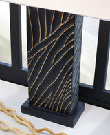 Bartlen Black/Gold Finish 2-Piece Table Lamp Set