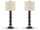 Luanndon Black 2-Piece Table Lamp Set