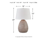 Darrich Beige/White 2-Piece Table Lamp Set