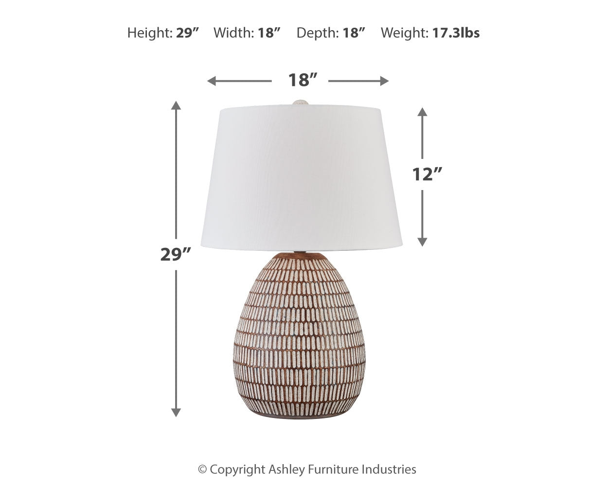 Darrich Beige/White 2-Piece Table Lamp Set