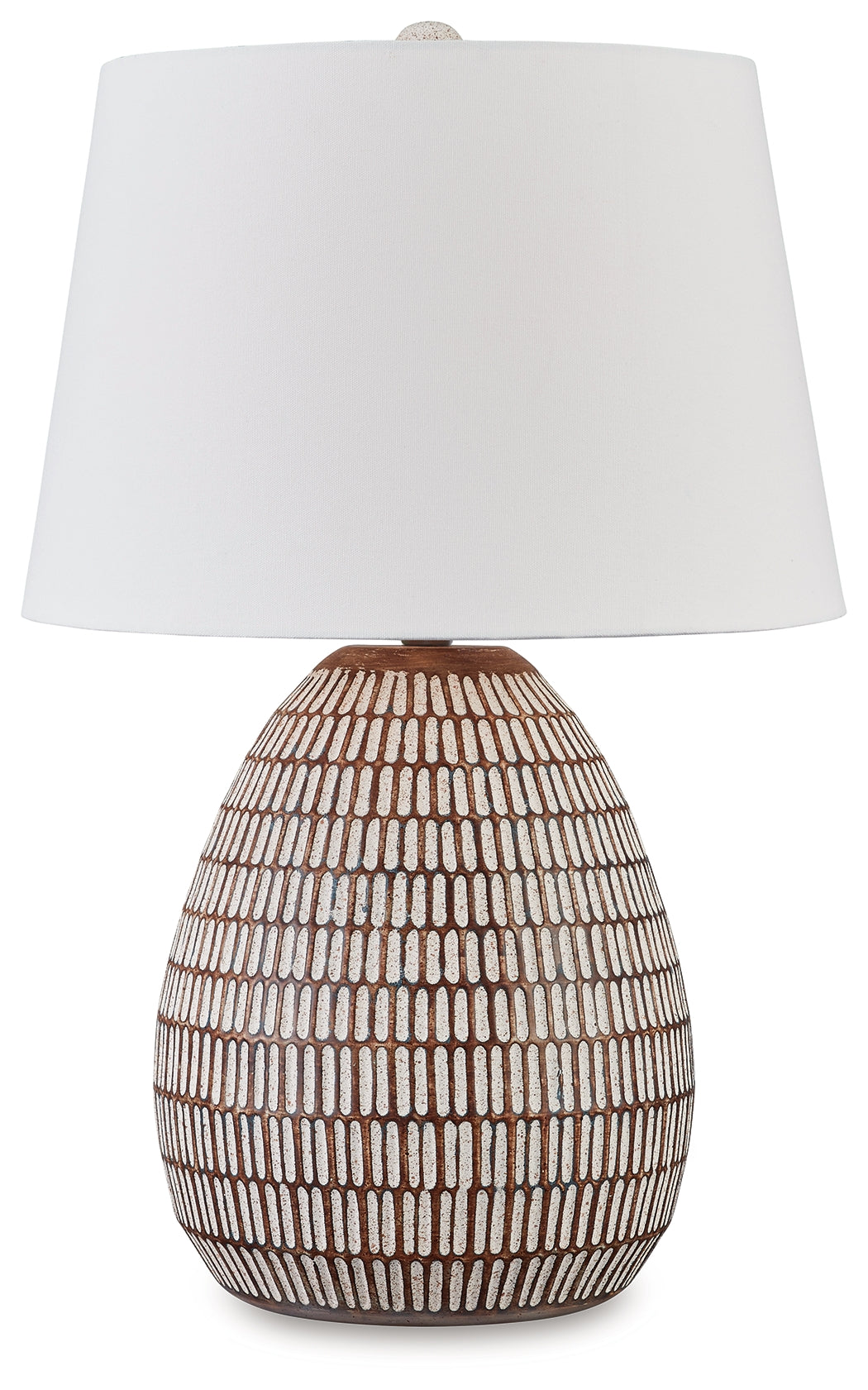 Darrich Beige/White 2-Piece Table Lamp Set