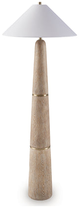 Gasparleigh Brown/Gold Finish Floor Lamp
