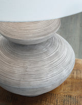 Brickdon Distressed White Table Lamp
