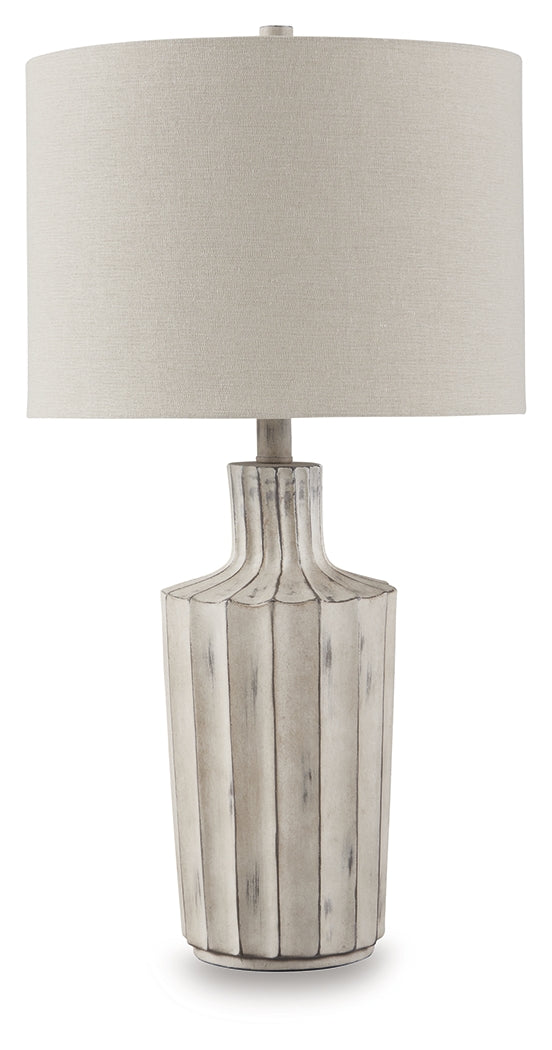 Imre Distressed Brown Table Lamp