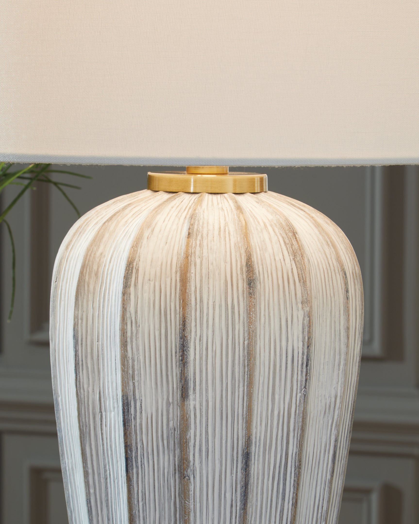 Lanwell Antique Gray Table Lamp