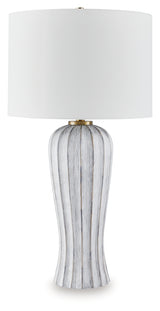 Lanwell Antique Gray Table Lamp