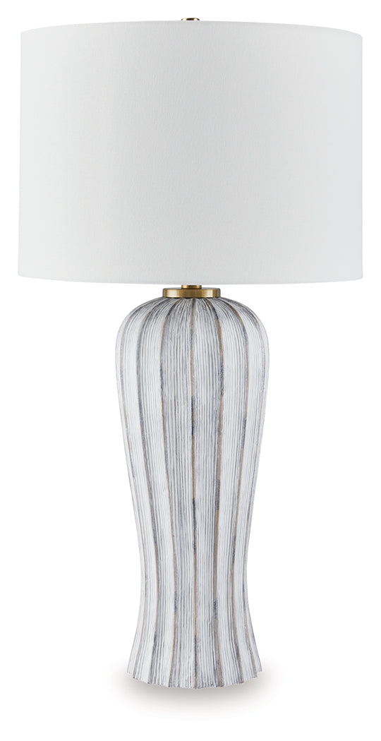 Lanwell Antique Gray Table Lamp
