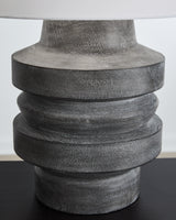 Wahida Distressed Black Table Lamp