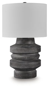 Wahida Distressed Black Table Lamp