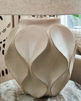 Edselham Distressed Cream Table Lamp