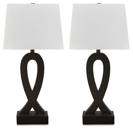 Markellton Black Table Lamp (Set Of 2) - Ella Furniture