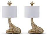 Ferrison Gold Finish 2-Piece Table Lamp Set