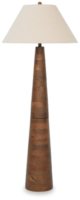 Danset Brown Floor Lamp - Ella Furniture