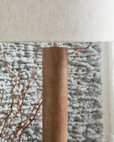 Ailsa Natural Brown Floor Lamp